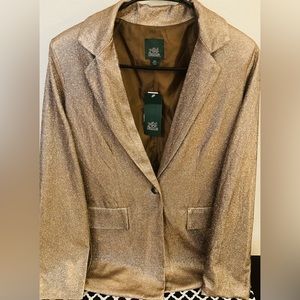 Shimmering iridescent Copper blazer jacket